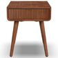 Flexsteel Ludwig 1-Drawer End Table in Walnut, , large
