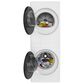 Whirlpool 2.7 Cu. Ft. Washer and 4.3 Cu. Ft. Electric Dryer Stack Laundry in White, , large