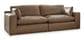 Ashley Emilia 2-Piece Stationary Symmetrical Sectional Loveseat in Caramel, , large