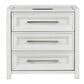 Sasha Lee 3-Drawer Tech Nightstand with LED Lighting in Brushed White, , large