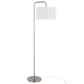 LumiSource Puck 63" Metal Floor Lamp in Brushed Nickel, , large