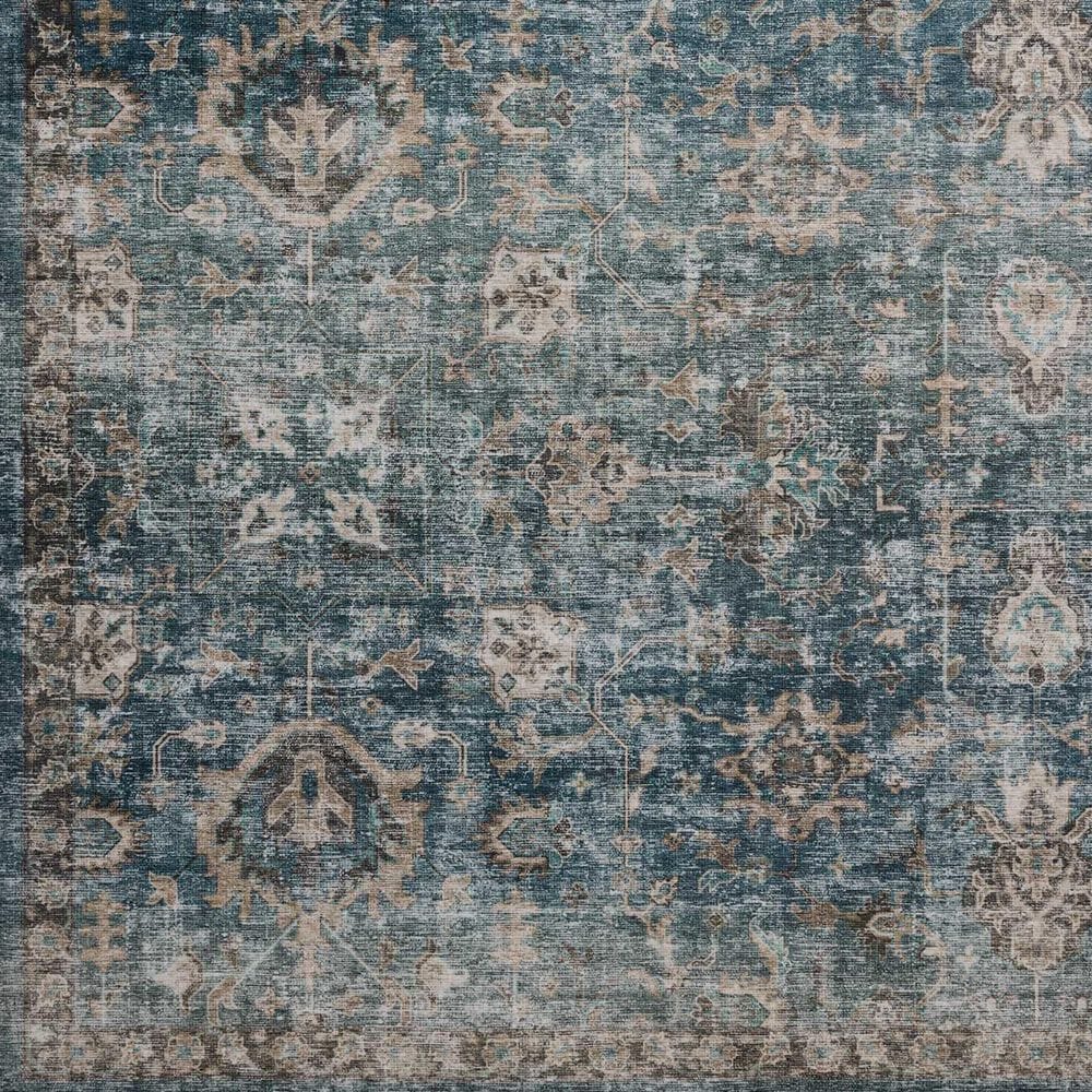 Loloi II Anniston Lagoon and Natural 3'6" x 5'6" Area Rug, , large
