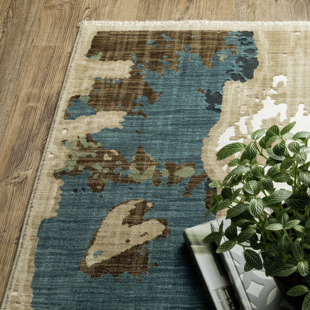 Oriental Weavers Reed 7&#39;10&quot; x 10&#39;10&quot; Beige and Multicolor Area Rug, , large