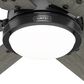 Hunter Gravity 60" Ceiling Fan with LED Light in Matte Black, , large