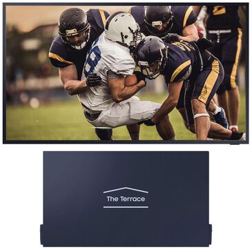 Samsung 75" Class 4K The Terrace QLED UHD HDR - Smart TV with 75" The Terrace Outdoor TV Dust Cover in Dark Gray, , large