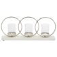 Maple and Jade Candle Holder Centerpiece in White and Silver, , large