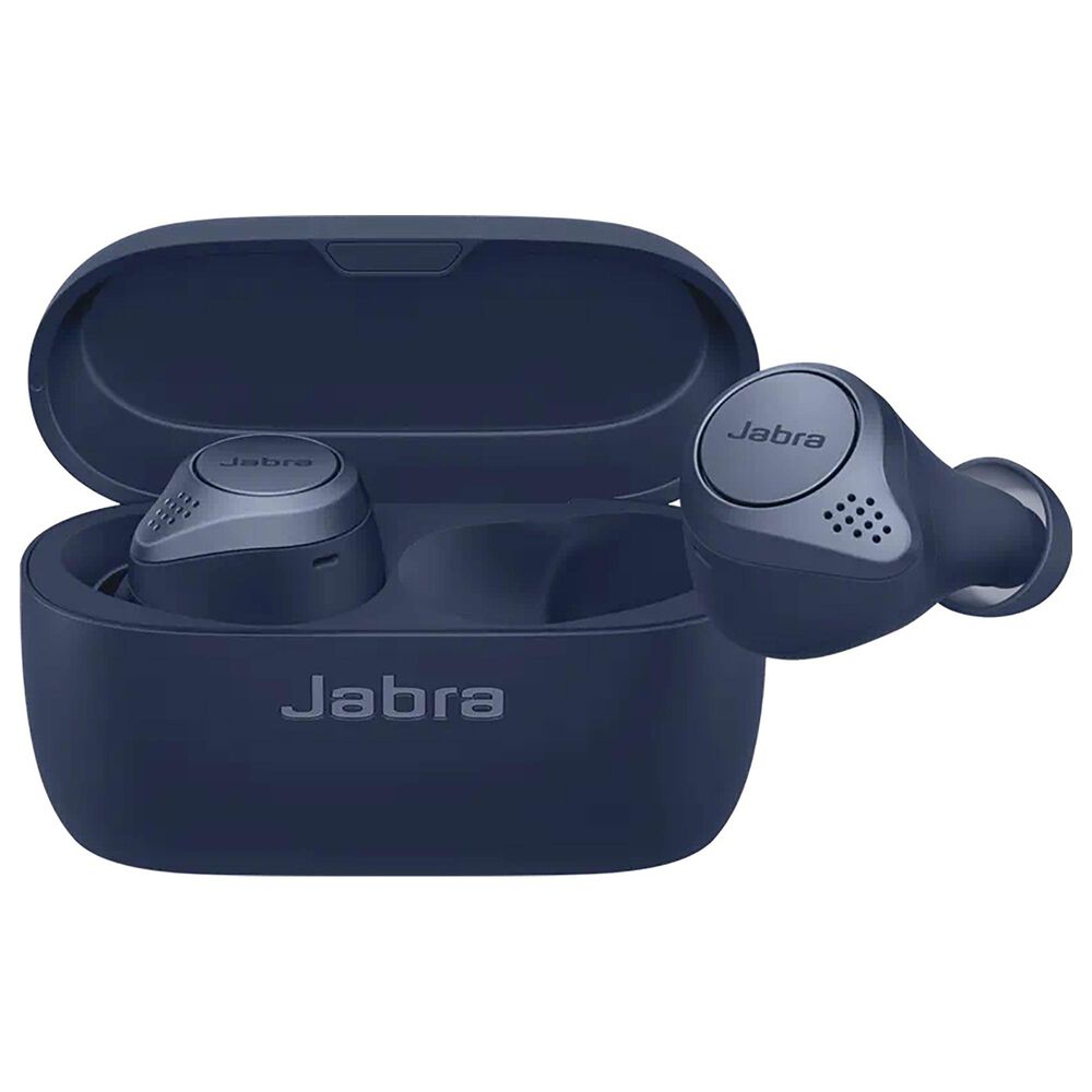 Jabra Elite Active 75t True Wireless Headphones in Navy Blue, , large