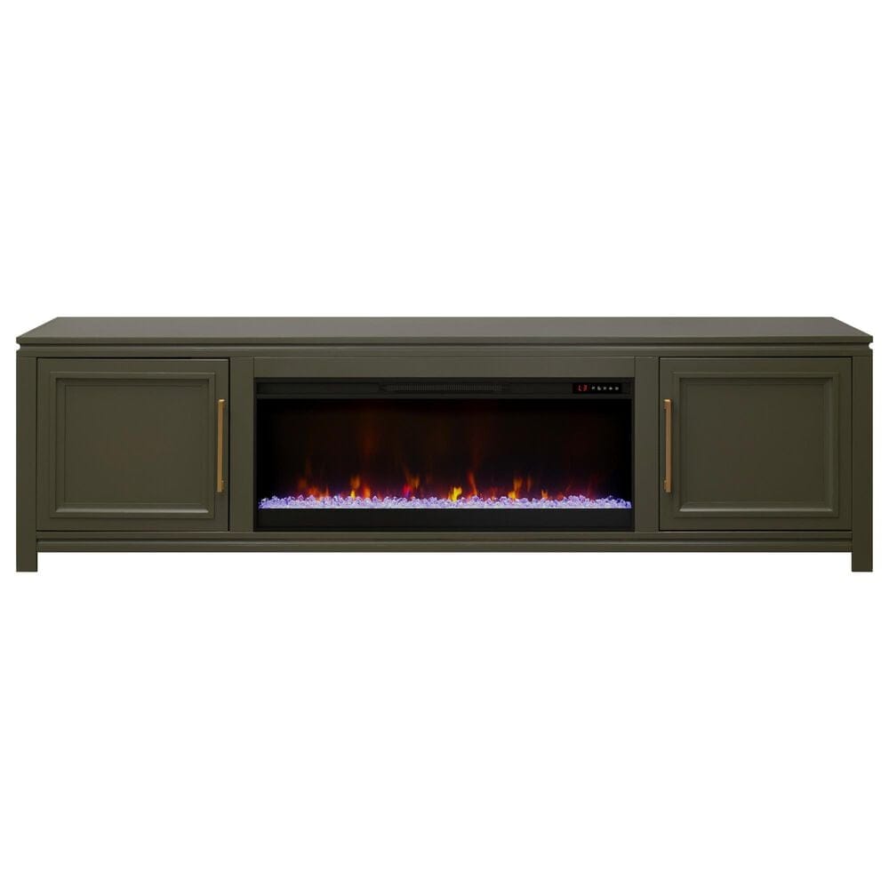Legends Home The Cove 95" Fireplace Console with Fireplace Insert in Shadow Grove, , large