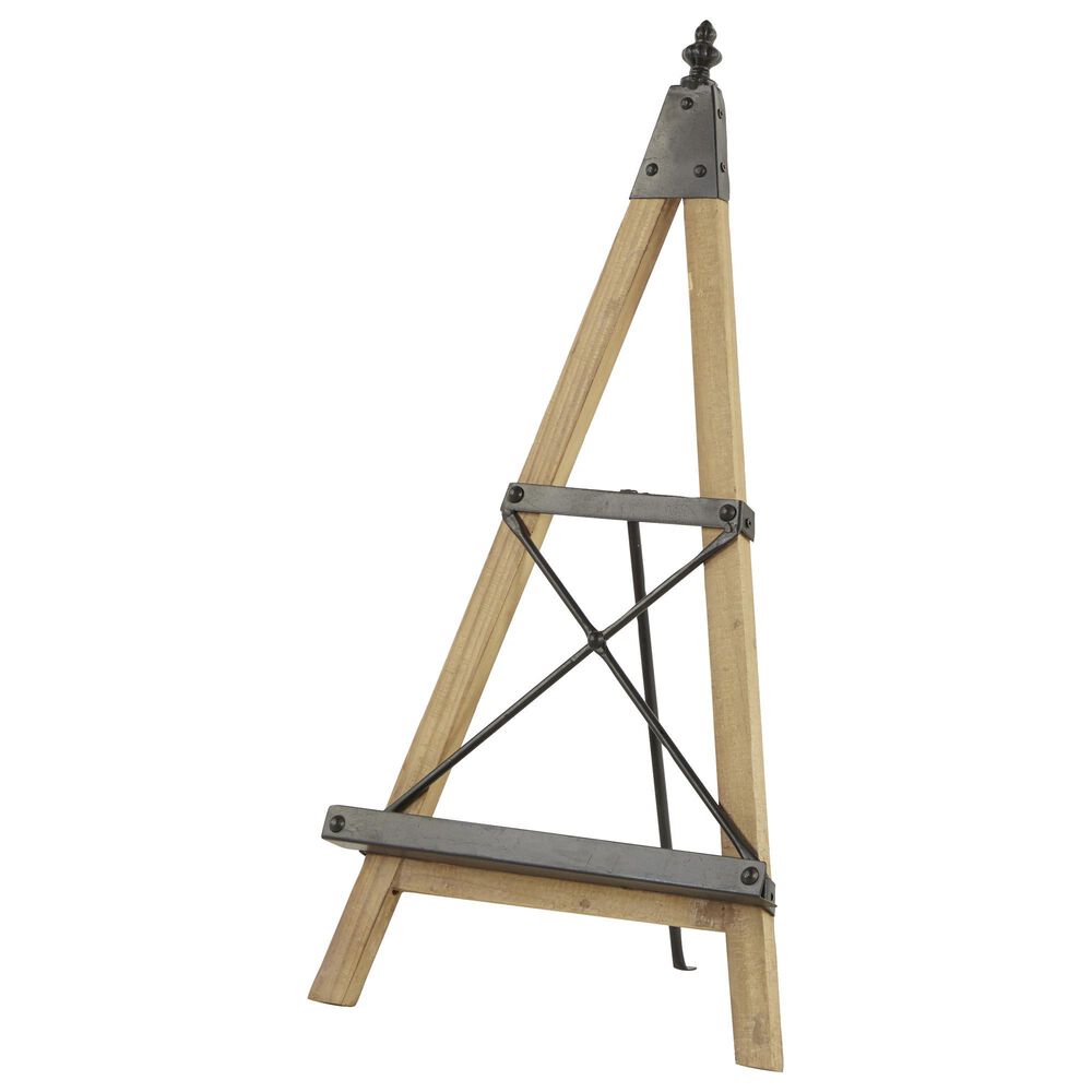 Maple and Jade Industrial Easel in Light Brown and Black, , large