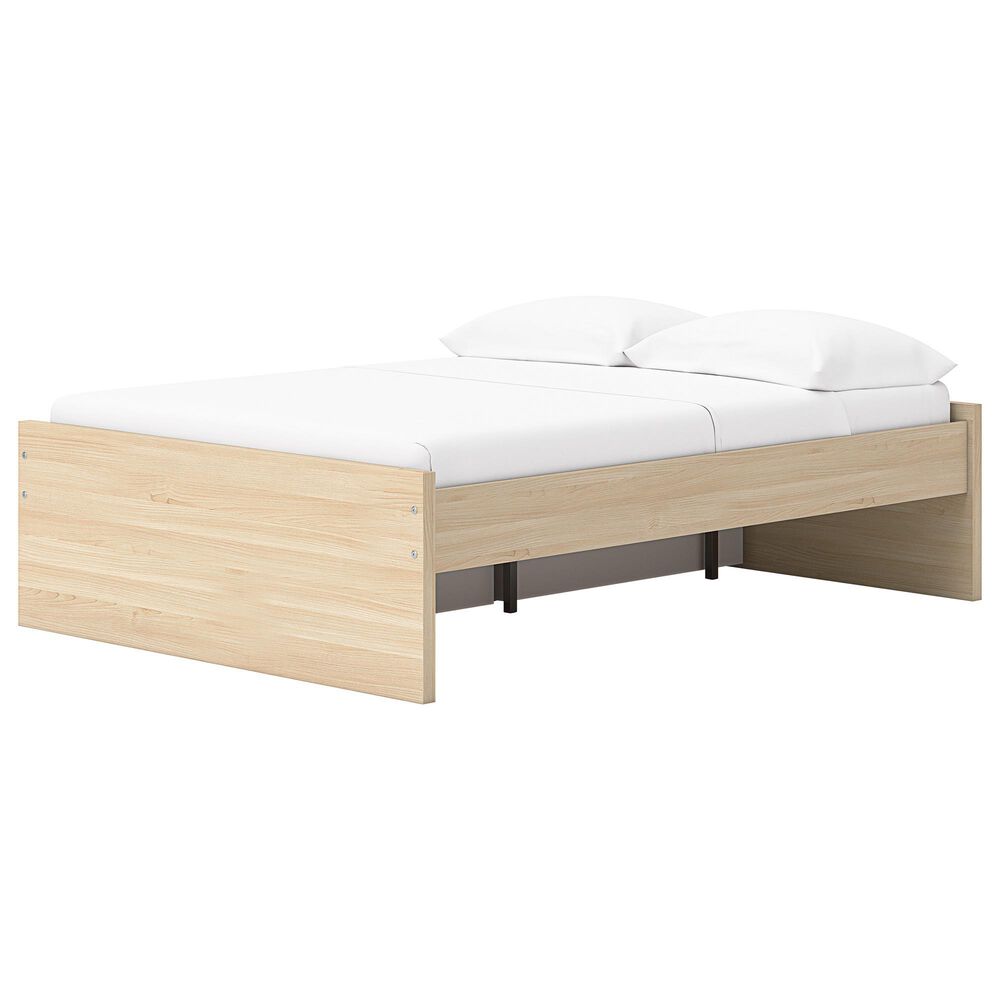 Ashley Onita Full Platform Bed with 1 Side Storage in Natural, , large