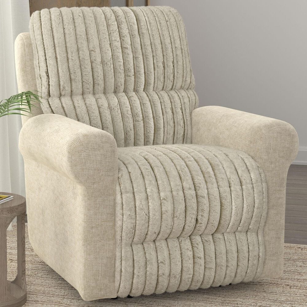 Catnapper Foxy Power Lay Flat Recliner with Zero Gravity in Porcelain, , large