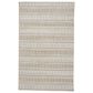 Feizy Odell 5" x 7"6" Tan and Silver Area Rug, , large