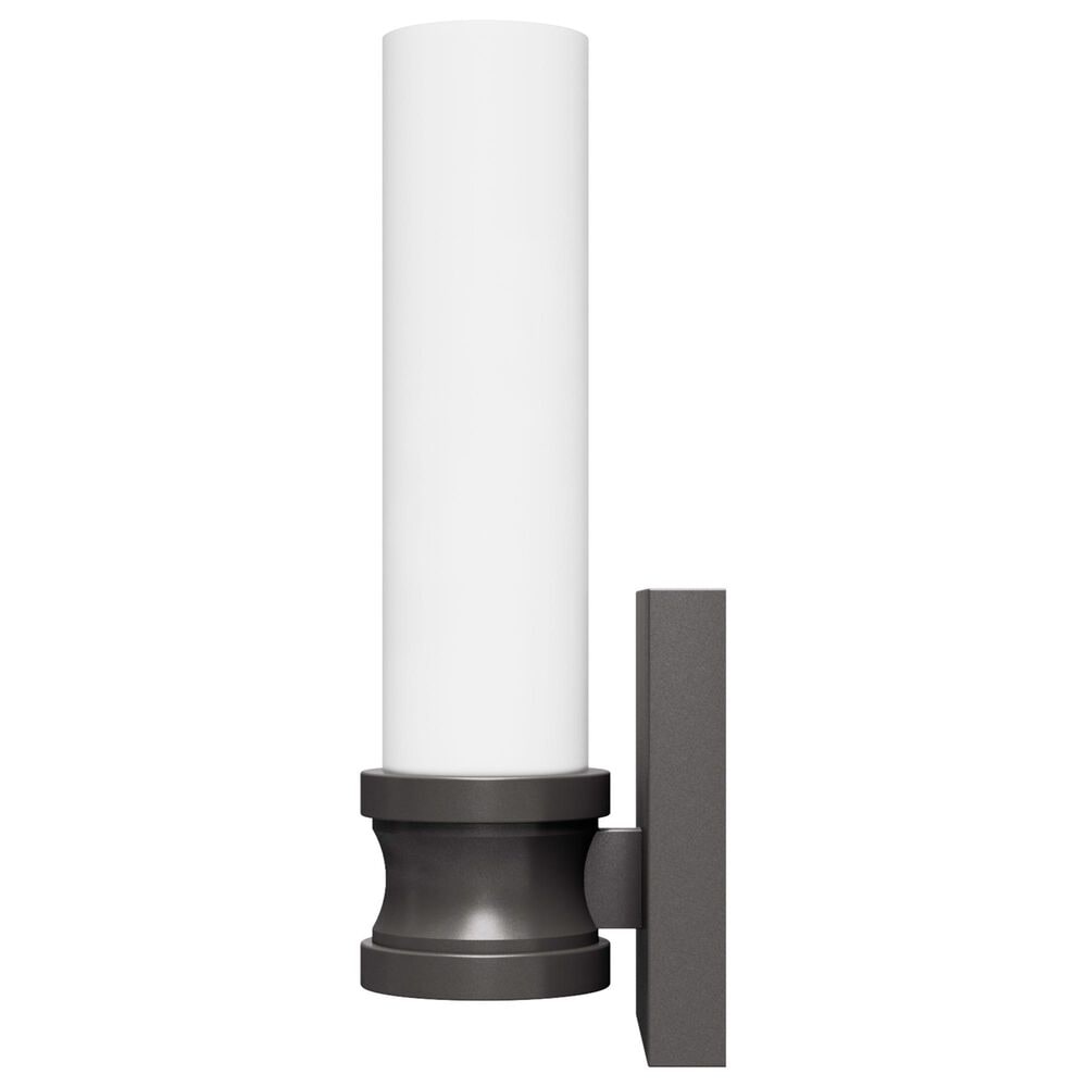 Hunter Lenlock 1-Light Wall Sconce with Cased White Shade in Noble Bronze, , large
