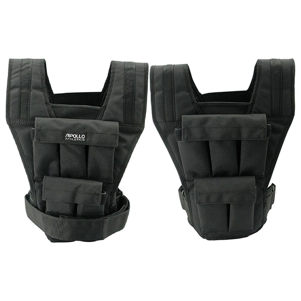 Apollo Athletics, Inc. Adjustable 20 Lbs Weighted Workout Vest in Black, , large