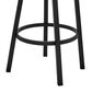 Armen Living Cohen 26" Swivel Counter Stool in Black, , large