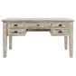 Waltham Artisans Craft 5-Drawer Desk in Washed Grey, , large