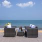 Safavieh Brielle 4-Piece Patio Living Set in Grey Brown, , large