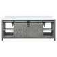 Lexora Home Marsyas 84" Double Bathroom Vanity in Ash Grey with 2 cm White Cultured Marble Top and Rectangular Sinks, , large
