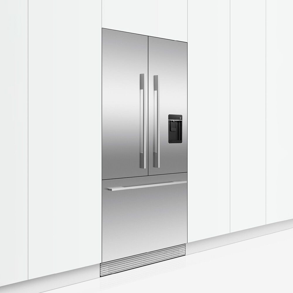 Fisher and Paykel 3-Piece Contemporary Square Handle Kit for RS32A French Door Refrigerator in Stainless Steel, , large