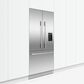 Fisher and Paykel 3-Piece Contemporary Square Handle Kit for RS32A French Door Refrigerator in Stainless Steel, , large