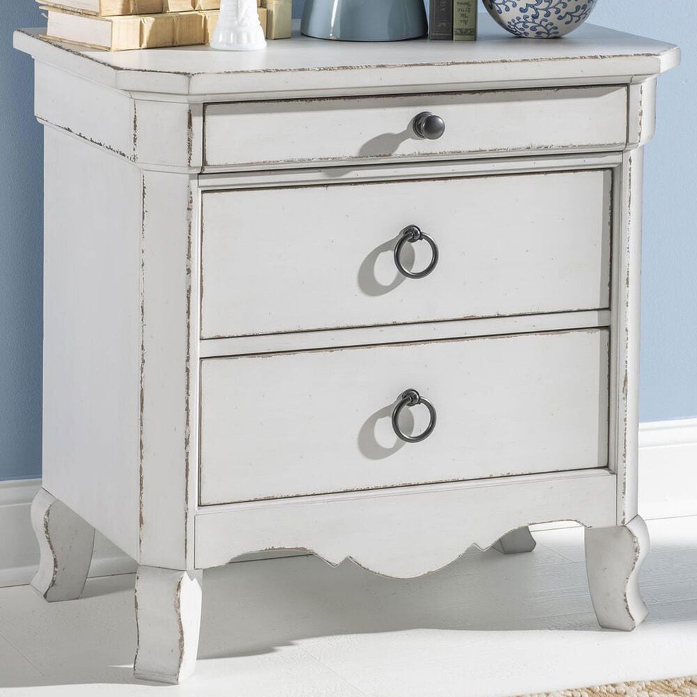 Legacy Classic Vintage Market 3-Drawer Victorian Nightstand in Picket Fence, , large