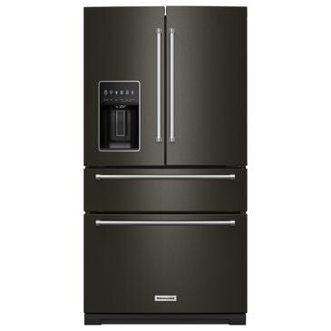 KitchenAid 26.2 Cu. Ft. French Door Refrigerator with Platinum Interior in Black Stainless Steel, , large