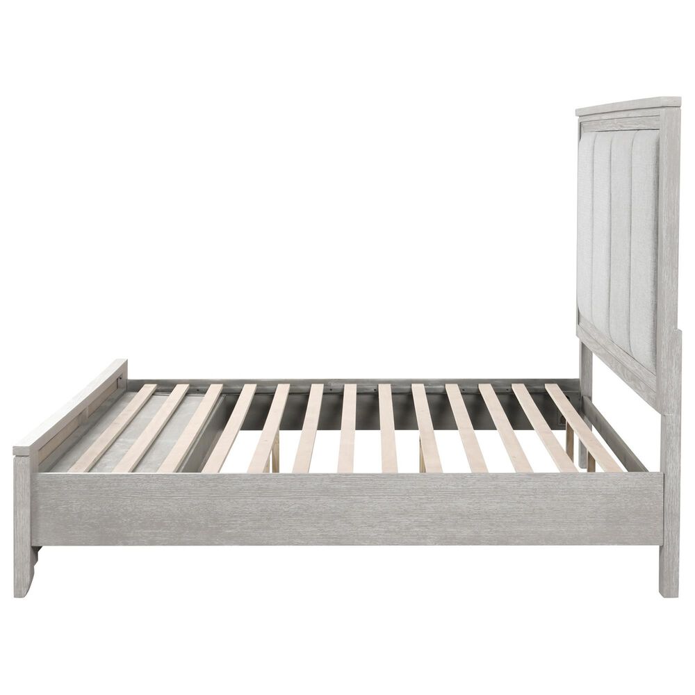 New Heritage Design Fiona King Storage Bed in Mist Gray, , large