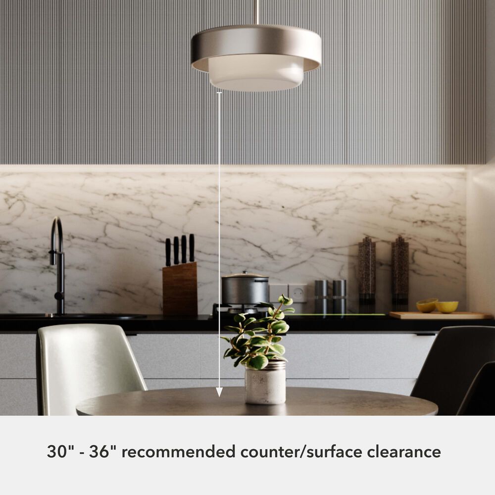 Hunter Station 2-Light Pendant in Brushed Nickel, , large