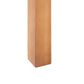 Hearth and Haven Temecula Outdoor Square Side Table with Slatted Top in Brown, , large