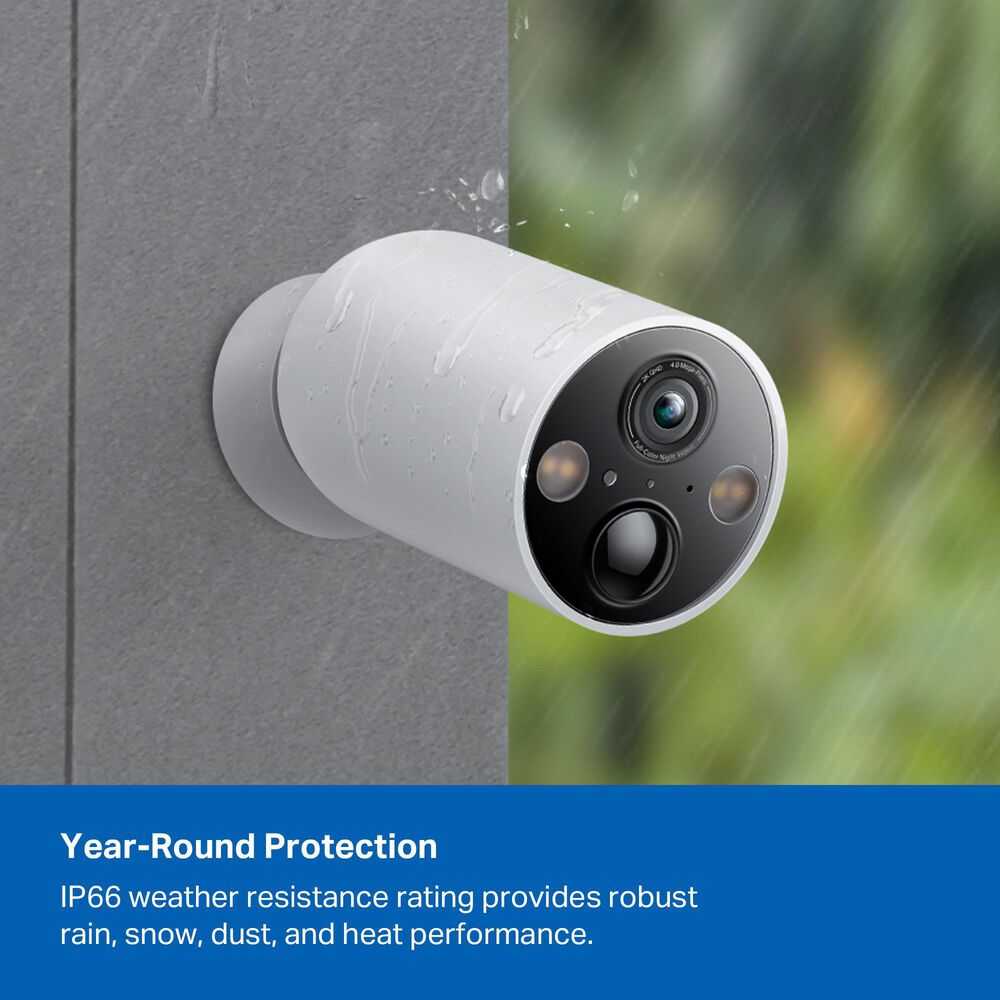 TP-Link Smart Wire Free Indoor/Outdoor Security Camera in White (Set of 3), , large