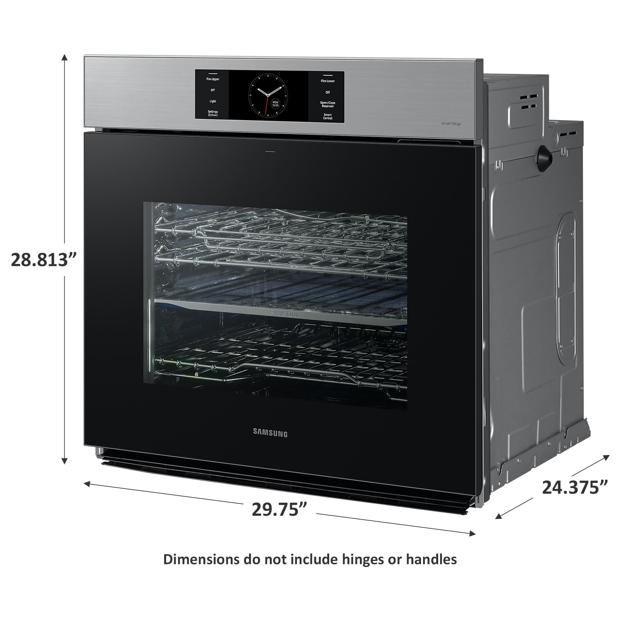 Samsung Appliance Bespoke 30 Single Electric Wall Oven with Convection in Stainless Steel