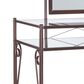 Linon Home Decor Clarisse Vanity with Stool in Bronze, , large