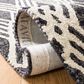 Safavieh Micro-Loop MLP155H 2"3" x 7" Charcoal and Ivory Runner, , large