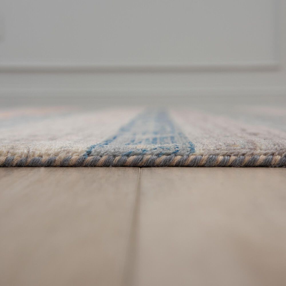 RIZZY Spectrum Gray, Dark Blue, Teal, Rust, Cream, Beige and Ivory 8&#39; x 10&#39; Area Rug, , large