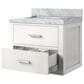 Lexora Home Castor 24" Single Bathroom Vanity in White with White Acrylic Top and Rectangular Sink, , large