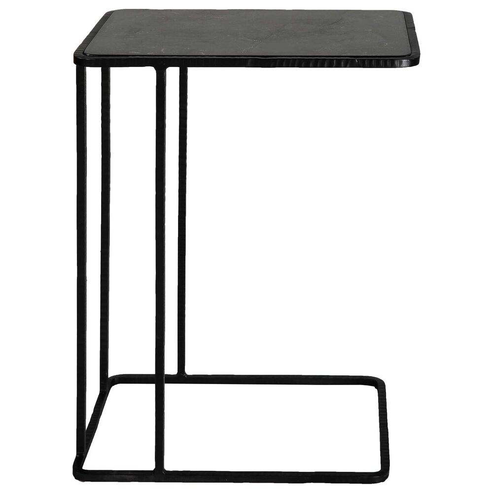 Uttermost Company Cavern Accent Table in Black and Blue, , large