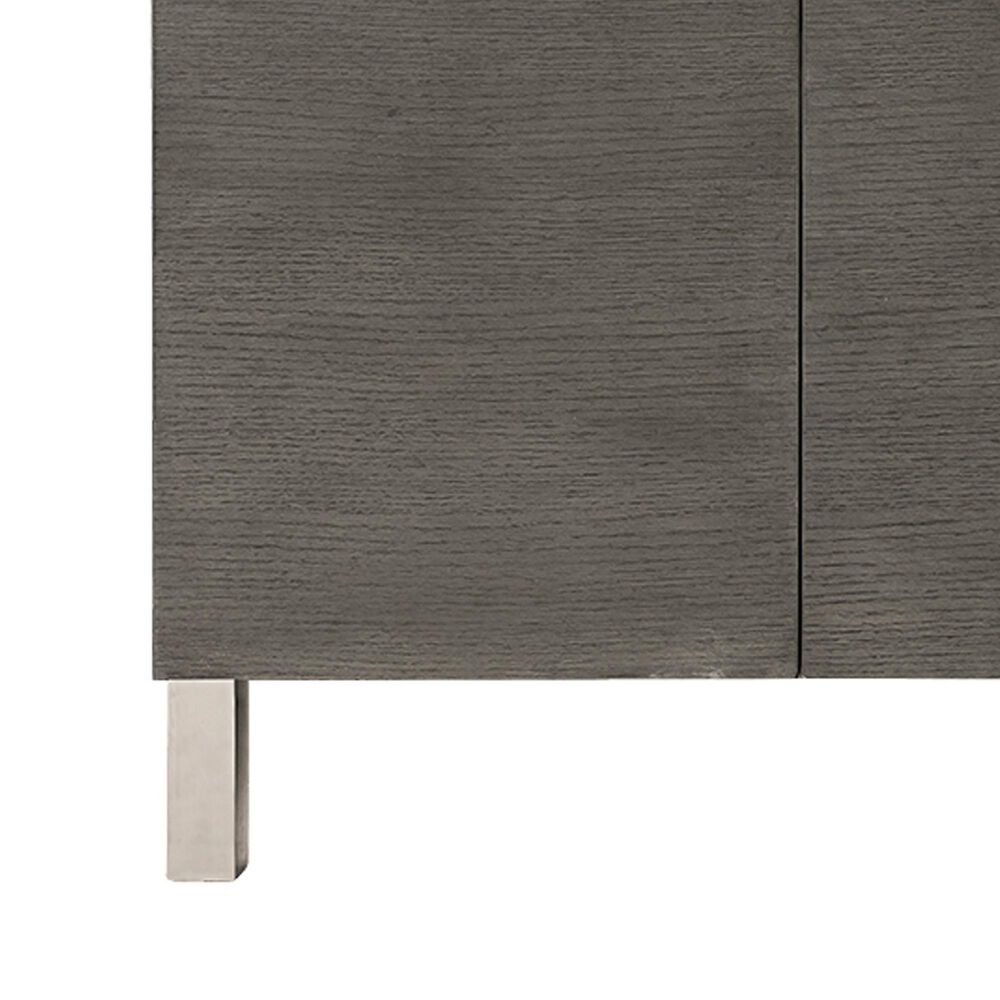 James Martin Vanities Metropolitan 72&quot; Double Bathroom Vanity in Silver Oak and Chrome with 3 cm White Zeus Quartz Top and Rectangular Sinks, , large