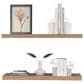 Hearth and Haven Ecco32" Floating Wall Shelf in Light Brown (Set of 2), , large