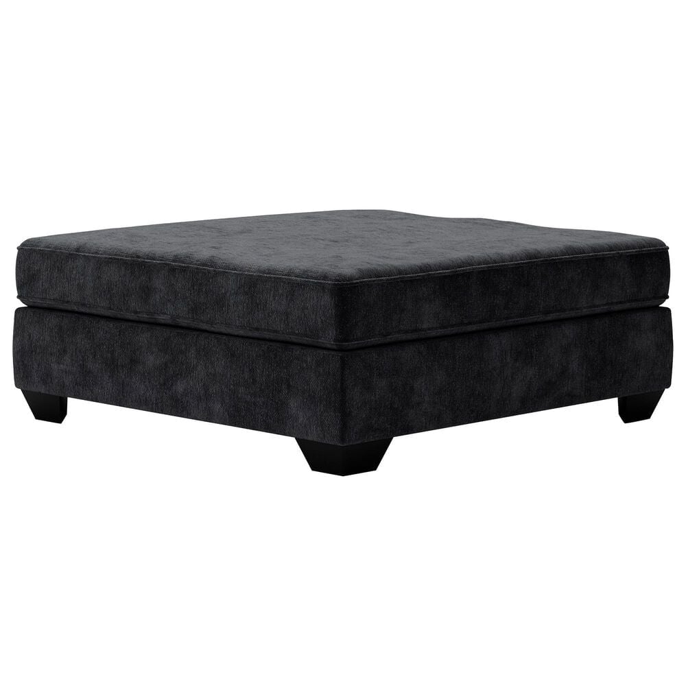 Lavernett Oversized Accent Ottoman - Charcoal Lavernett Oversized Accent Ottoman - Charcoal