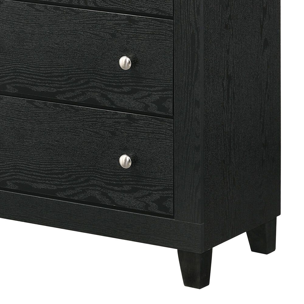 Crown Mark Cadence 4-Drawer Chest in Black, , large