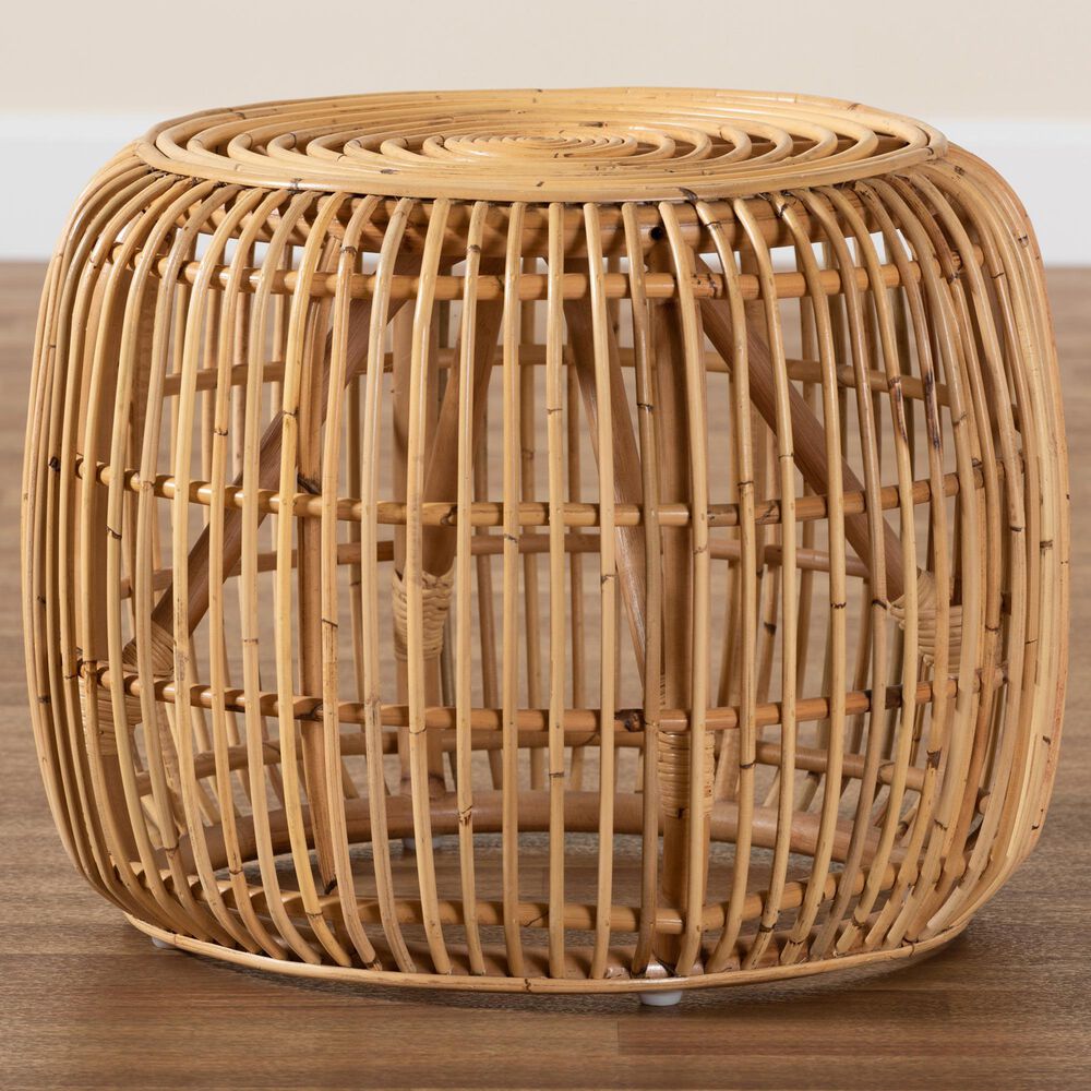 Baxton Studio Maverick End Table in Natural Brown, , large