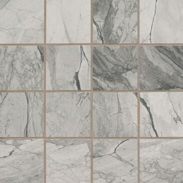 MS International Kaya Onda Gray 3" x 3" on 12" x 12" Porcelain Mosaic Sheet, , large