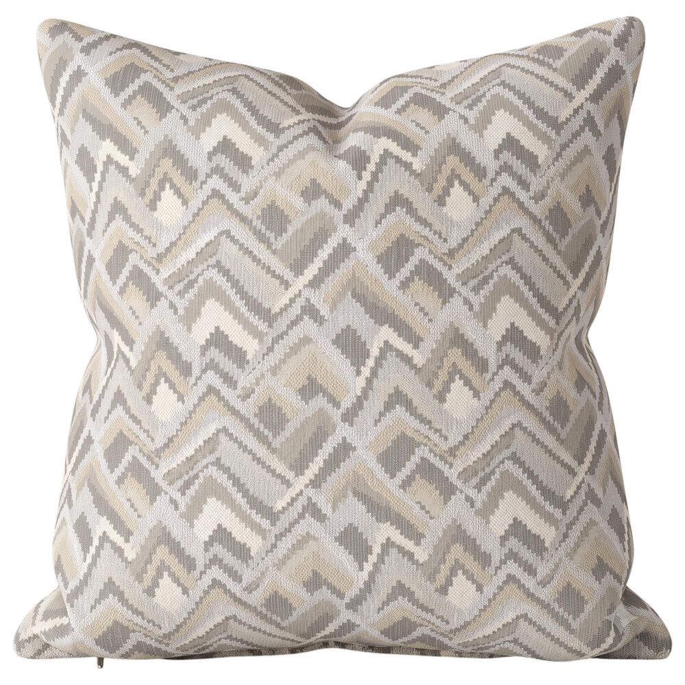 Valdese Weavers Presgrove 20" Square Throw Pillow in Twine, , large