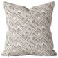 Valdese Weavers Presgrove 20" Square Throw Pillow in Twine, , large