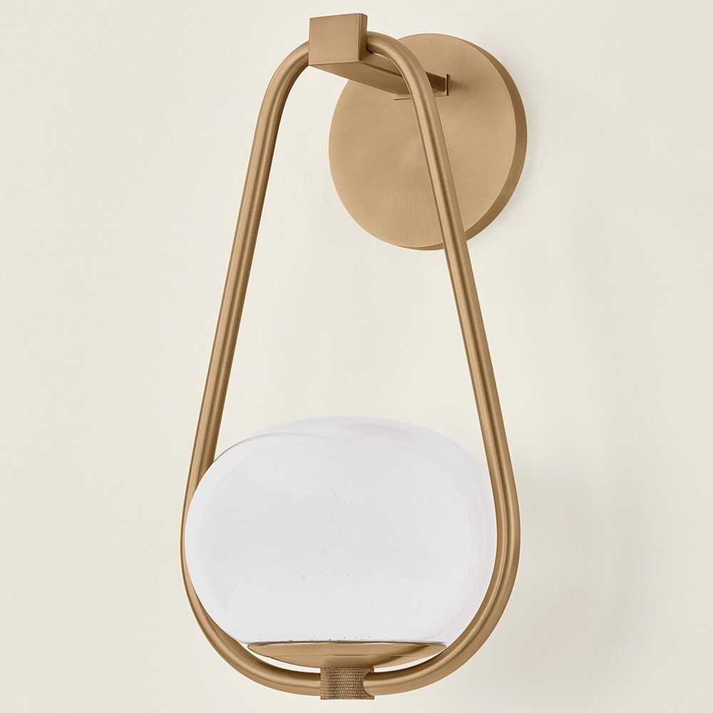 Troy Lighting Decker 1-Light Wall Sconce in Patina Brass, , large