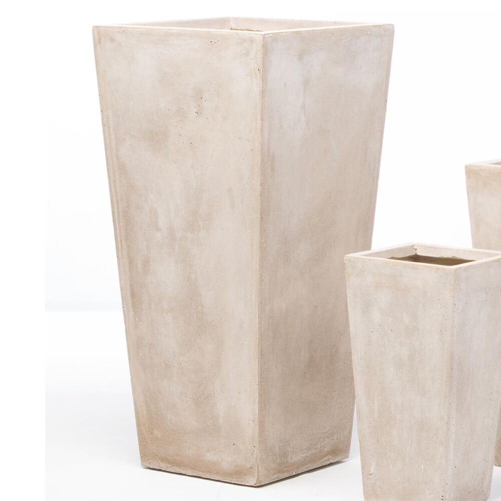 Alfresco Home Large Tall Square Quarry Planter, , large