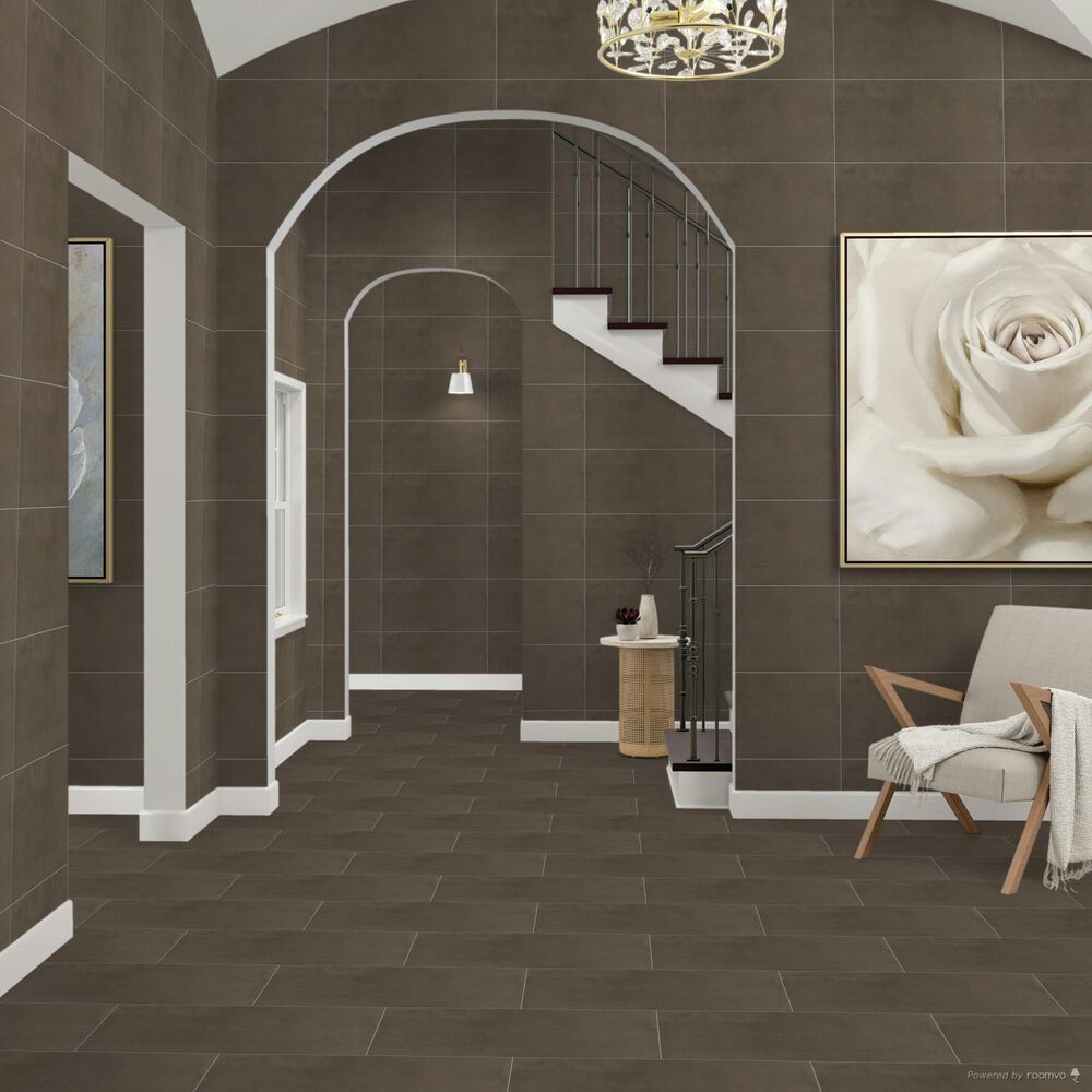 Dal-Tile Portfolio Fango 12" x 24" Porcelain Tile, , large