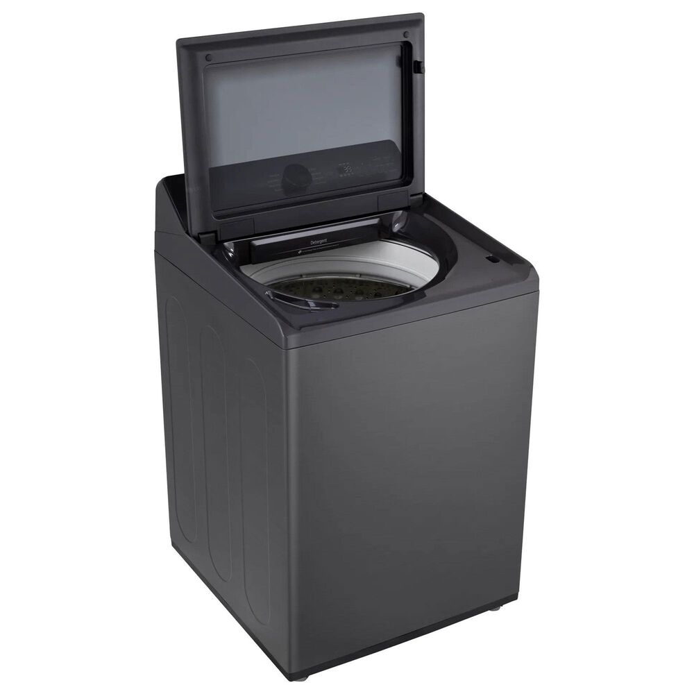 LG 5 Cu. Ft. Smart Top Load Washer and 7.3 Cu. Ft. Electric Dryer Laundry Pair in Platinum Black, , large