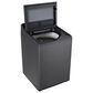 LG 5 Cu. Ft. Smart Top Load Washer and 7.3 Cu. Ft. Electric Dryer Laundry Pair in Platinum Black, , large