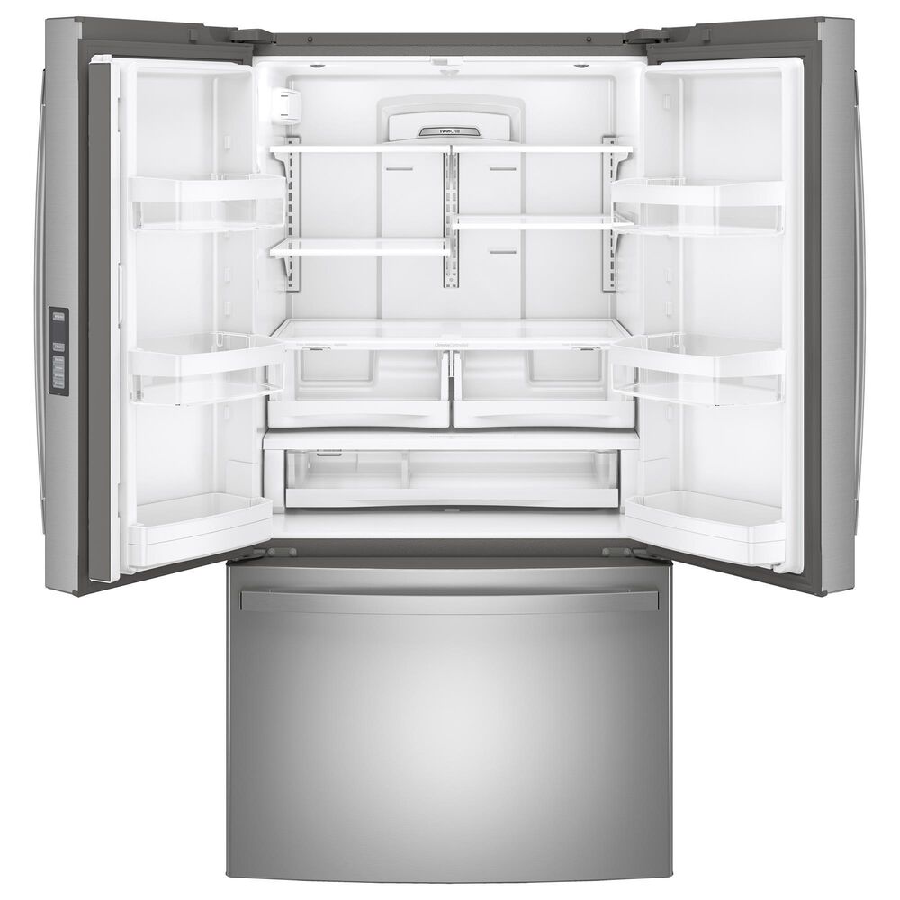 GE Appliances 28.7 Cu. Ft. 3-Door French Door Refrigerator in Stainless Steel, , large